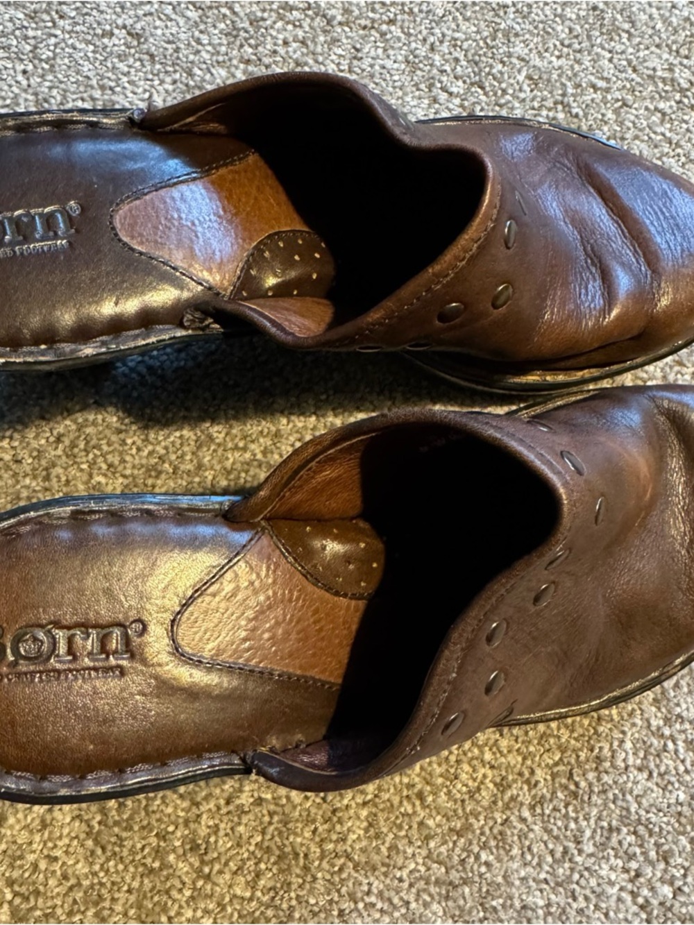 Born Clog Mule with a Heel in a Rich Brown Size 9 - Business Casual, Cottagecore - Picture 5 of 15